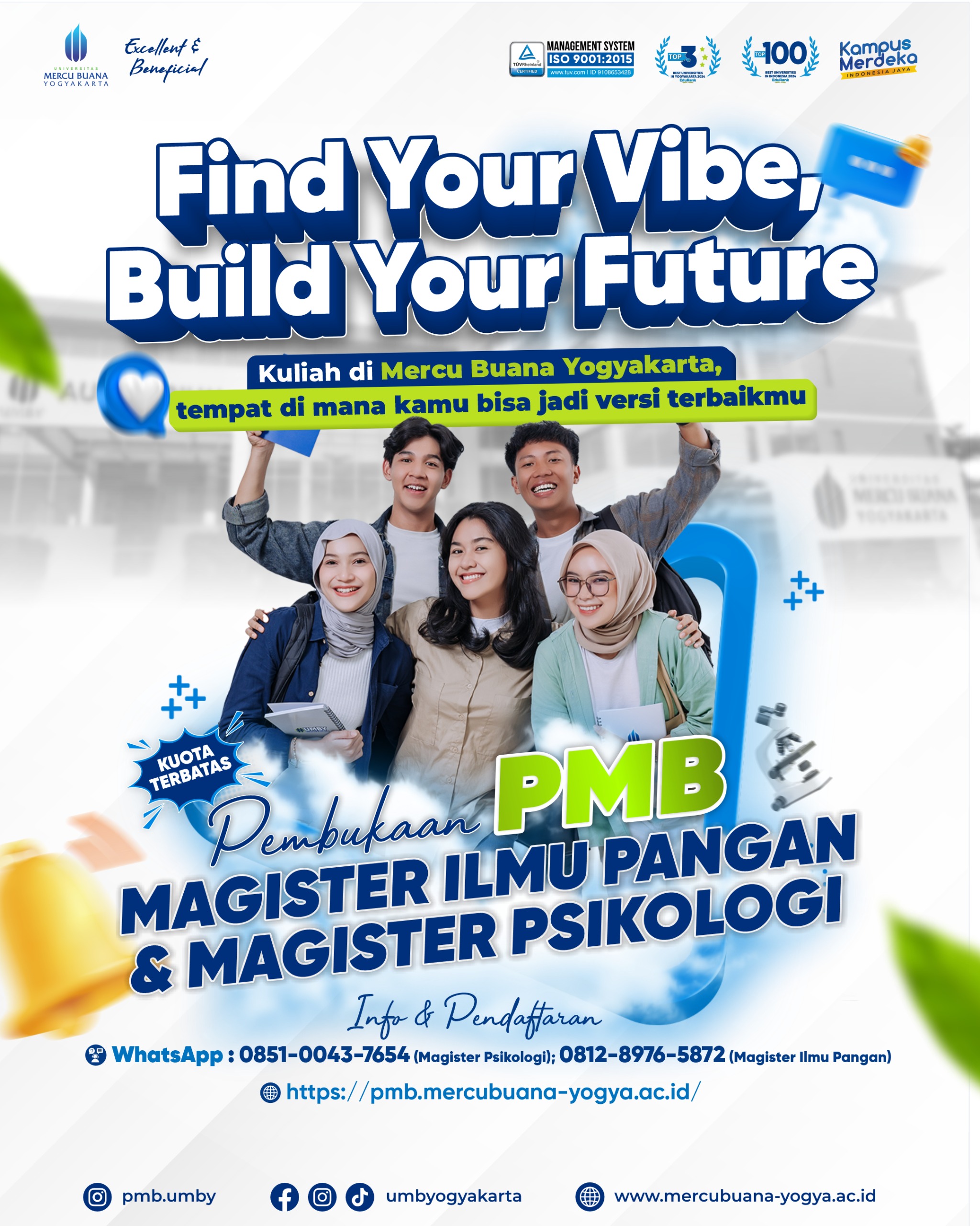 KESEMPATAN TERAKHIR PENERIMAAN MAHASISWA MAGISTER ILMU PANGAN UMBY